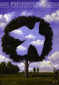 Опера Вебера «Вольный стрелок». Постер Рафала Ольбиньского