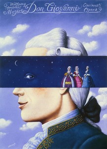 Опера Вольфганга Амадея Моцарта «Дон Жуан». Постер Рафала Ольбиньского