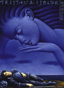 Опера Рихарда Вагнера «Тристан и Изольда». Постер Рафала Ольбиньского